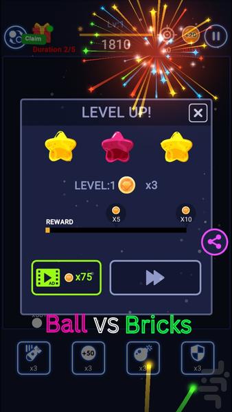 Breaker Bricks Ball - Gameplay image of android game