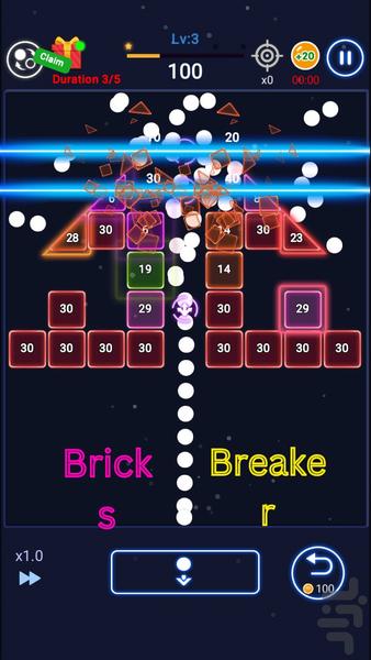 Breaker Bricks Ball - Gameplay image of android game