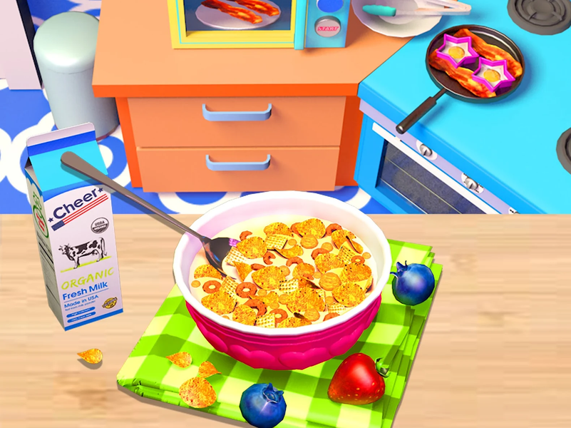 Food Games: Cook Breakfast ۳D - عکس بازی موبایلی اندروید