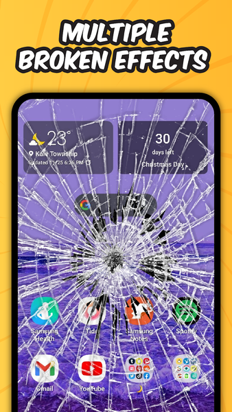 Broken Screen Prank - عکس برنامه موبایلی اندروید