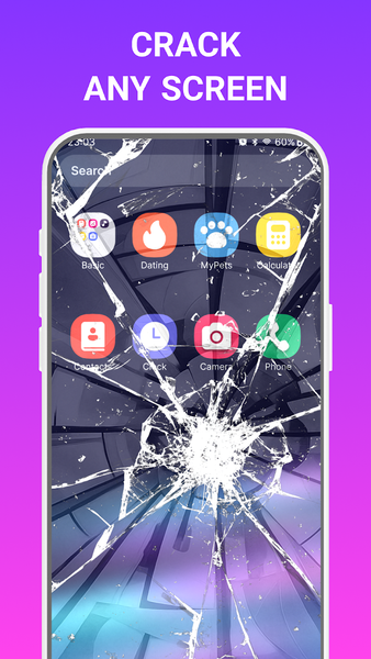 Haha Broken, Broken Screen - Image screenshot of android app