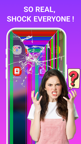 Haha Broken, Broken Screen - Image screenshot of android app