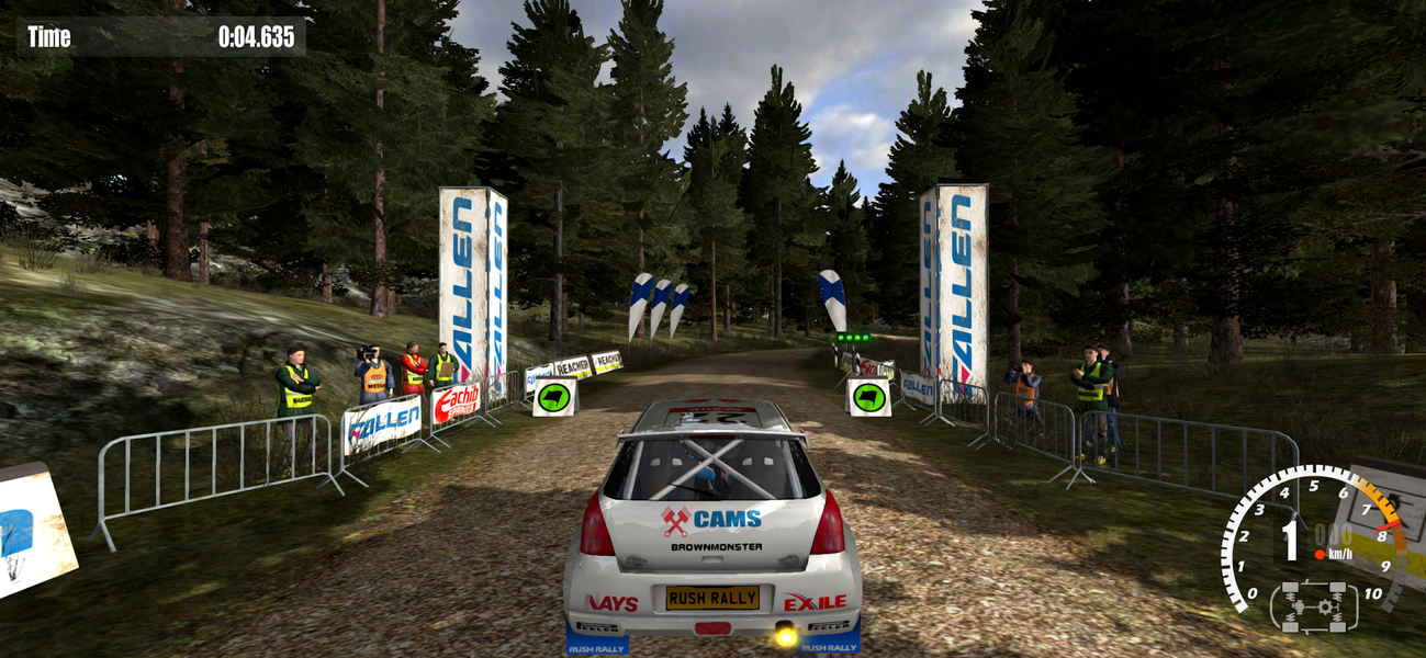 Rush Rally 3 Demo - Gameplay image of android game