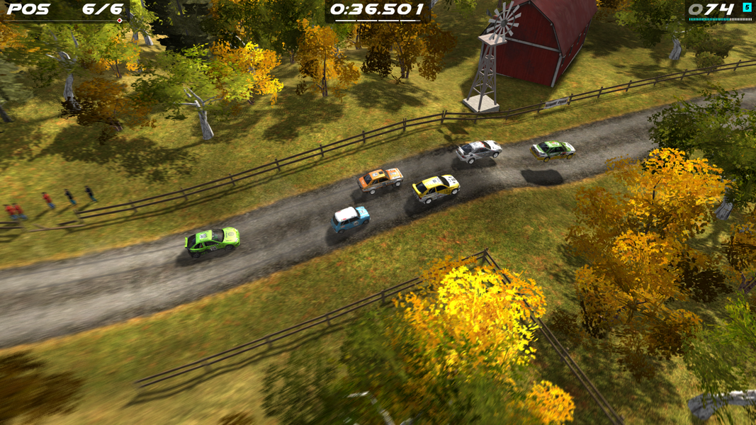 Rush Rally Origins Demo - Gameplay image of android game