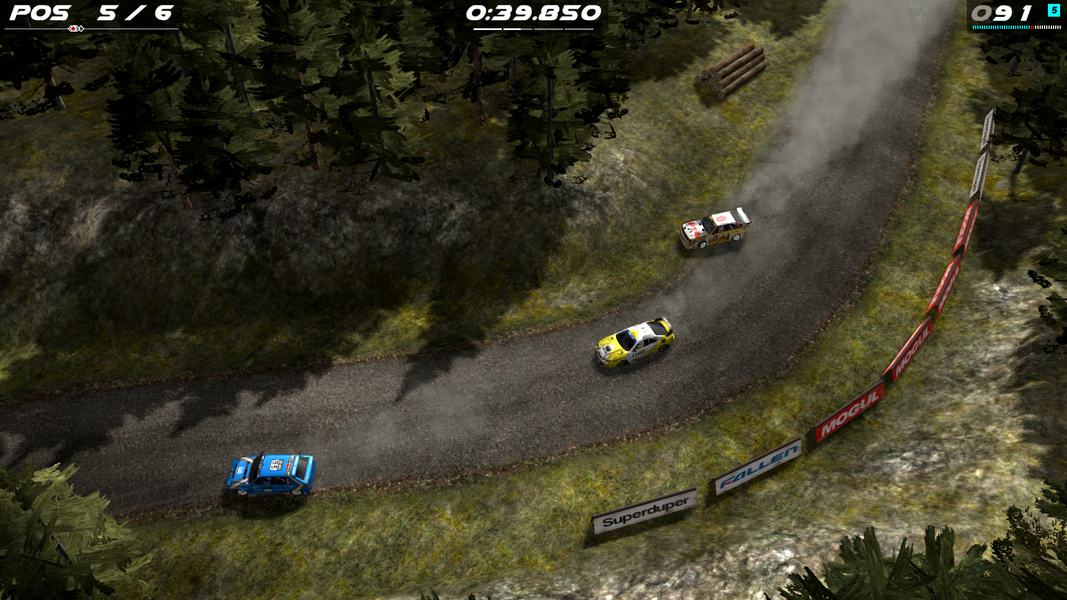 Rush Rally Origins Demo - Gameplay image of android game