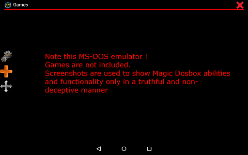 Magic Dosbox Lite - Image screenshot of android app