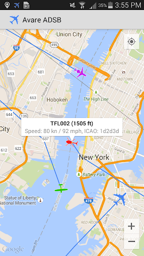 ADSB Receiver - Image screenshot of android app