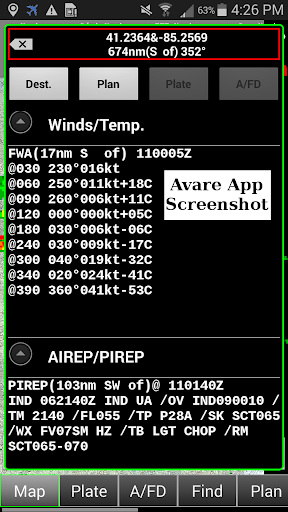 ADSB Receiver - Image screenshot of android app