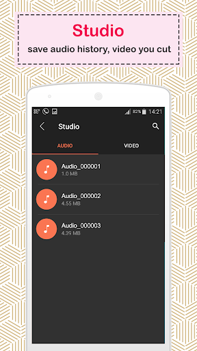video audio cutter - عکس برنامه موبایلی اندروید