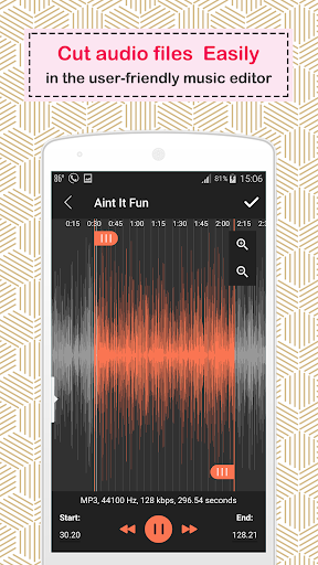 video audio cutter - Image screenshot of android app