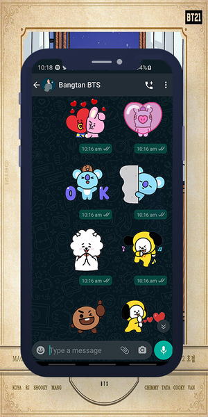 BT21 WASticker - Image screenshot of android app