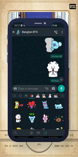 BT21 WASticker - Image screenshot of android app