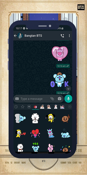 BT21 WASticker - Image screenshot of android app