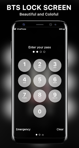 BTS keypad lock screen - BTS wallpaper - Image screenshot of android app