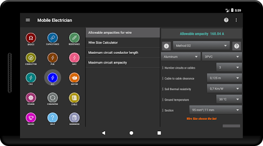 Mobile electrician - Image screenshot of android app