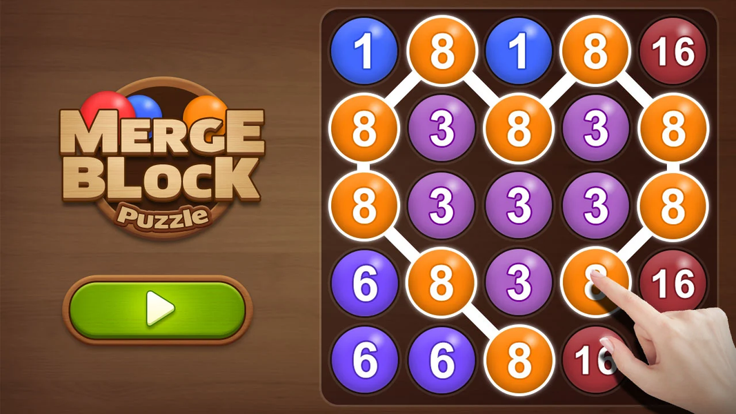 Merge bubble - Number game - Gameplay image of android game