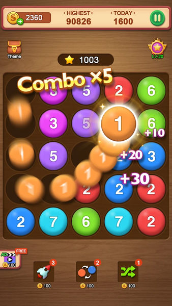 Number Puzzle - bubble match - عکس بازی موبایلی اندروید
