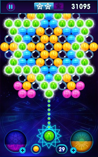 Zodiac Pop - Bubble Puzzle - Gameplay image of android game