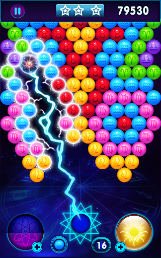 Zodiac Pop - Bubble Puzzle - Gameplay image of android game