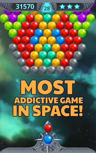 Bubble Shooter Space - Gameplay image of android game