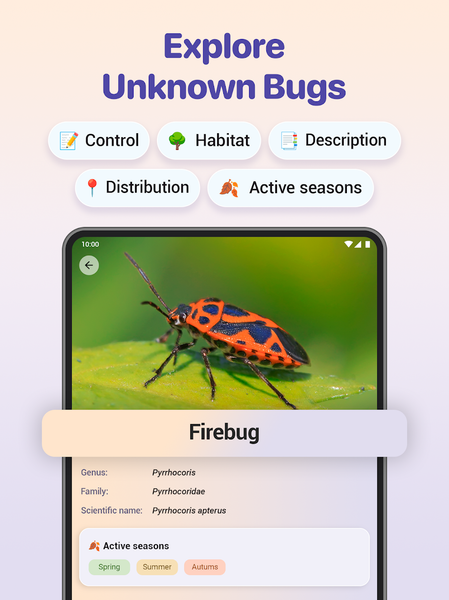 Bug ID - Insect Identifier - Image screenshot of android app