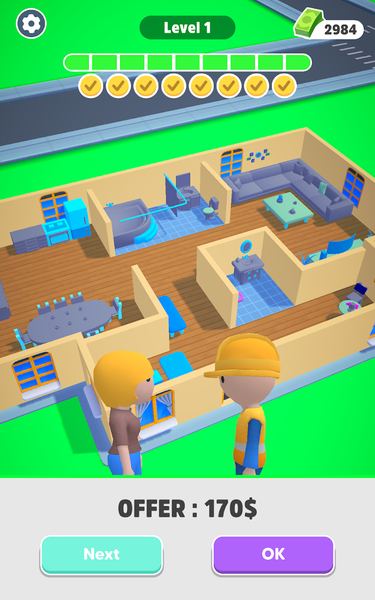 Home Builder 3D ! - Gameplay image of android game