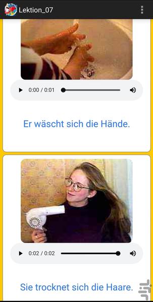 learning German - Image screenshot of android app