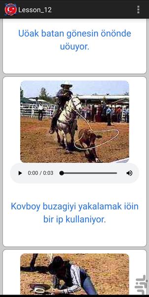 آموزش زبان ترکی - عکس برنامه موبایلی اندروید