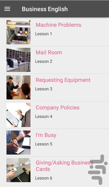 Business English - Image screenshot of android app