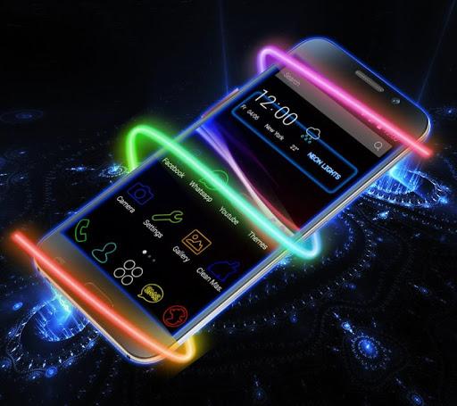 Neon Lights Launcher - Image screenshot of android app