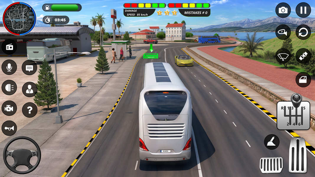 City Coach Simulator Bus Game - Gameplay image of android game