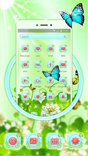 Butterfly Green Nature Theme - عکس برنامه موبایلی اندروید