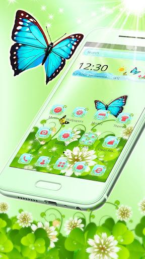 Butterfly Green Nature Theme - Image screenshot of android app