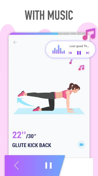 Buttocks Workout - Hips, Butt - Image screenshot of android app