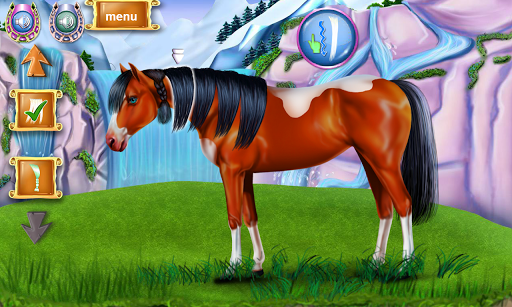 Horse Caring Mane Tressage - Gameplay image of android game