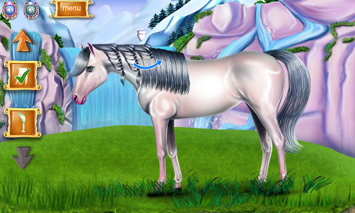 Horse Caring Mane Tressage - Gameplay image of android game