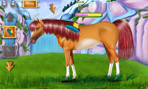 Horse Caring Mane Tressage - Gameplay image of android game