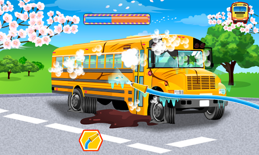 School Bus Car Wash - عکس بازی موبایلی اندروید