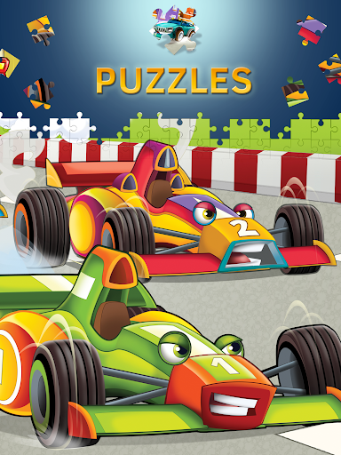 Cartoon Cars Puzzle for Kids - Image screenshot of android app