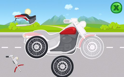 Car Puzzles for Toddlers Free - Gameplay image of android game