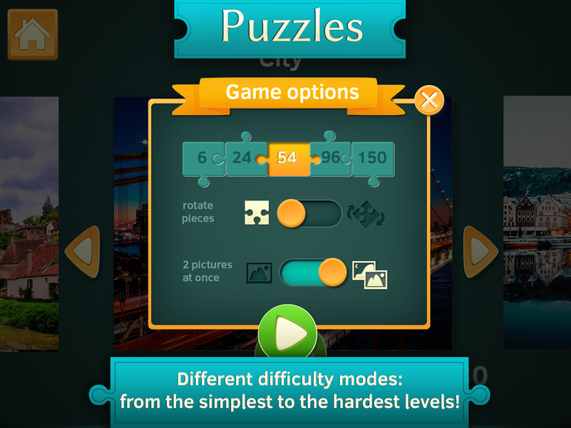 Landscape Jigsaw Puzzles - Gameplay image of android game