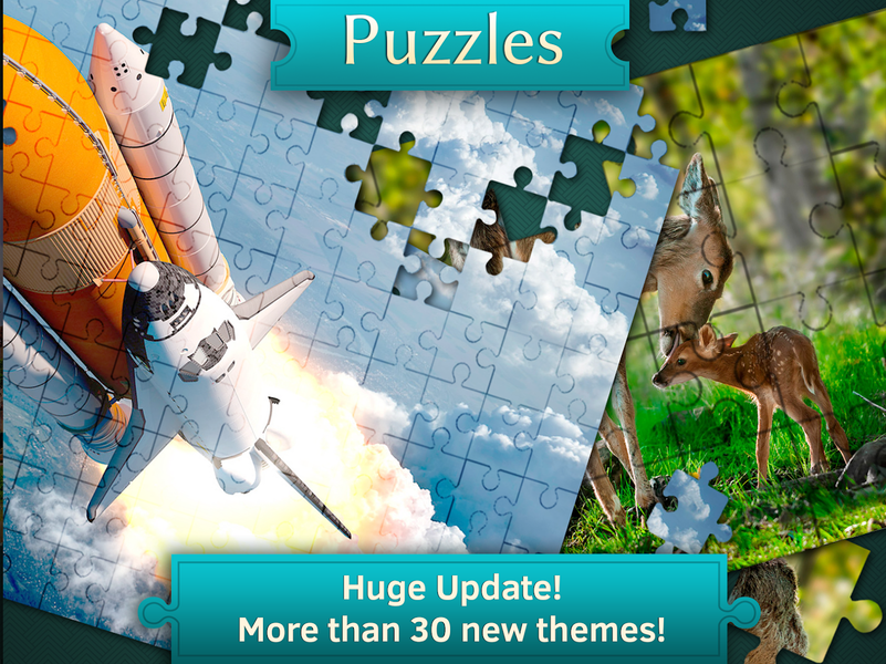 Landscape Jigsaw Puzzles - Gameplay image of android game