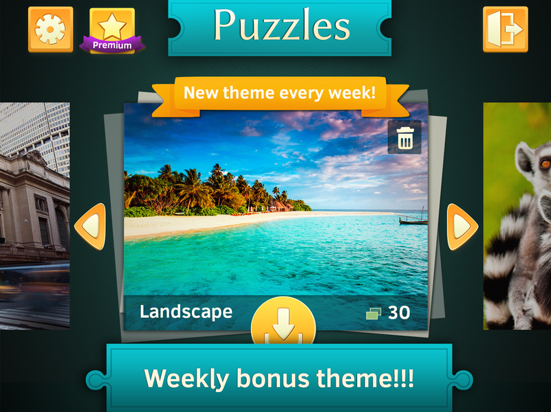 Landscape Jigsaw Puzzles - Gameplay image of android game