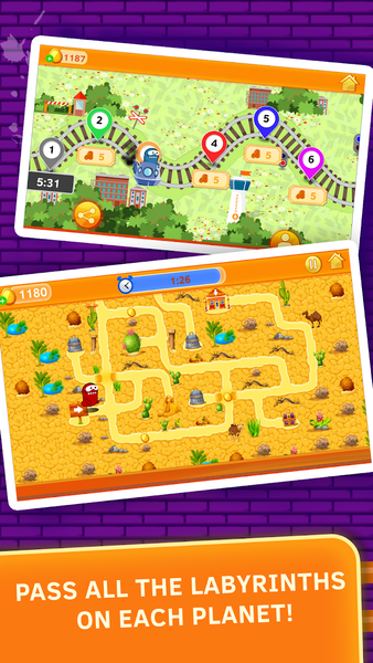 Maze game for kids. Labyrinth - عکس بازی موبایلی اندروید
