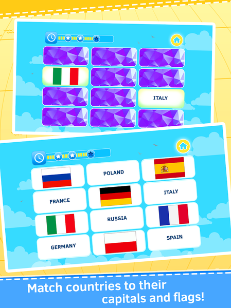 Geography quiz world countries - عکس بازی موبایلی اندروید