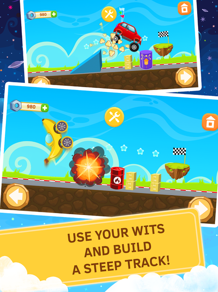 Hot climb racing. - Gameplay image of android game