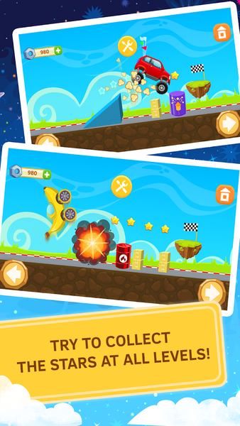 Hot climb racing. - Gameplay image of android game