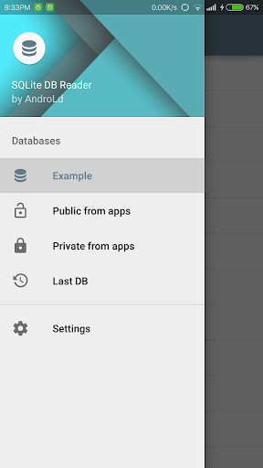 SQLite Reader - Image screenshot of android app
