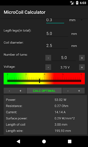 Pocket Vapor CoilCalculator - عکس برنامه موبایلی اندروید