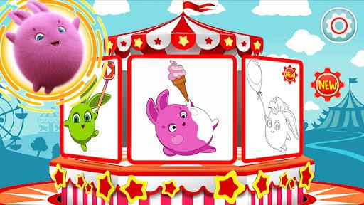 Sunny Bunnies: Coloring Book - Gameplay image of android game